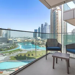  شقة Welhome - Luxury Facing Burj Khalifa With Terrace